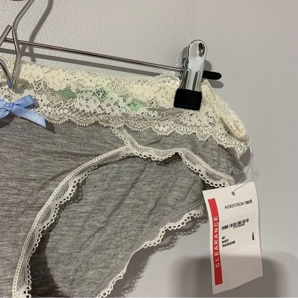NEW honeydew intimates grey white laces pantie size M - Picture 4 of 6